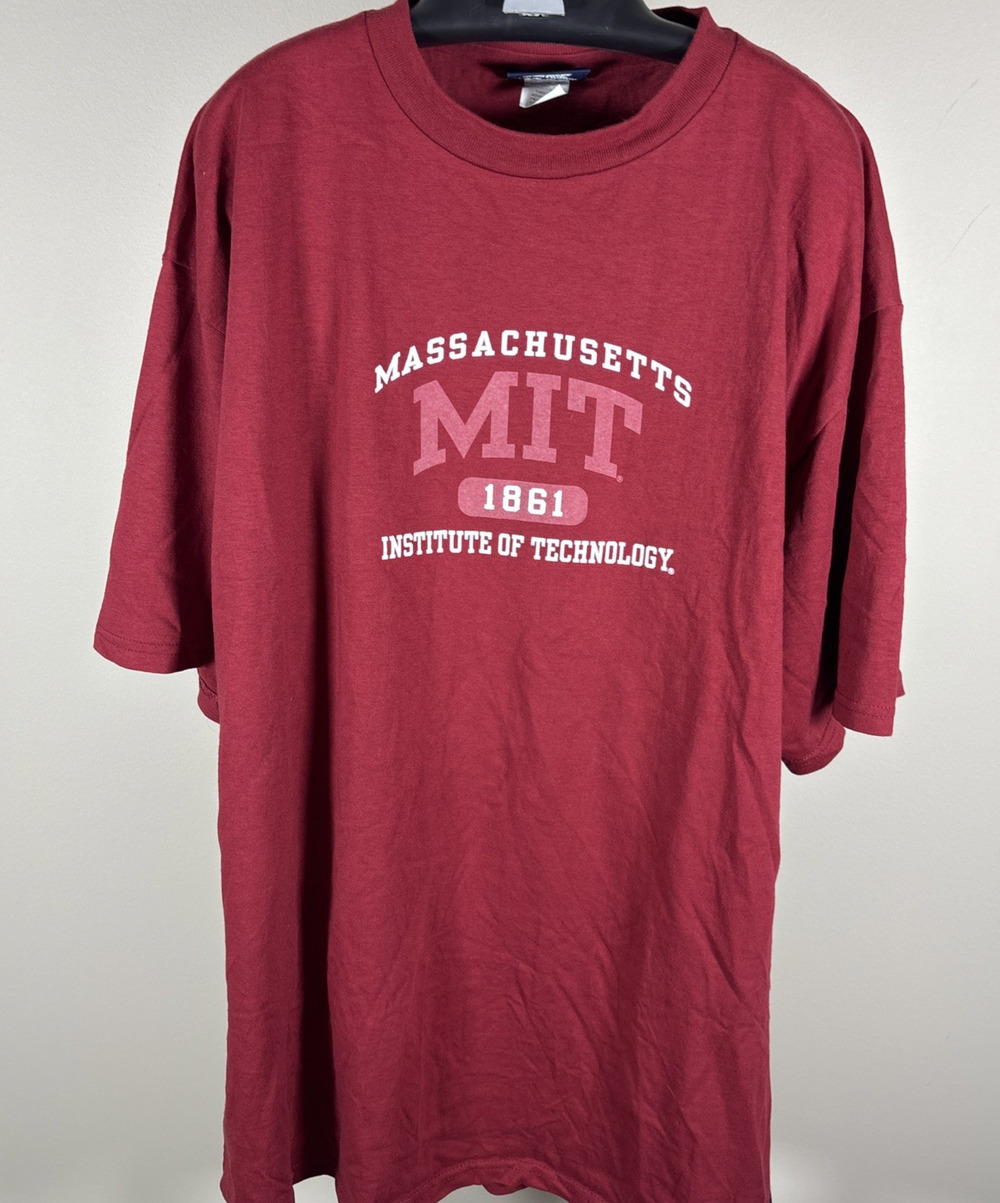 JanSport MIT Massachusetts Institute of Technology Red T-shirt Mens XL Vintage